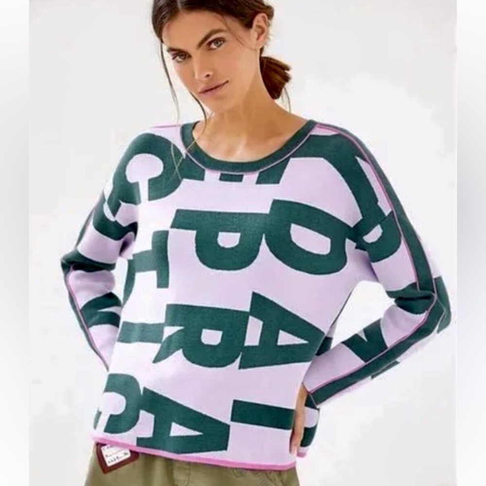 Anthropologie Daily Practice Logo Pullover